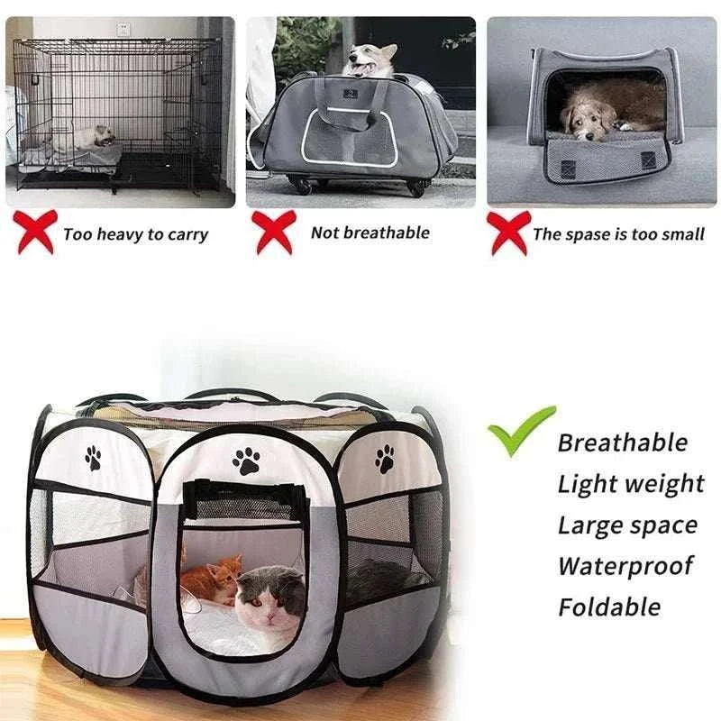 Portable Foldable Pet House for Dogs and Cats Easy To Use Outdoor - MarketDomez