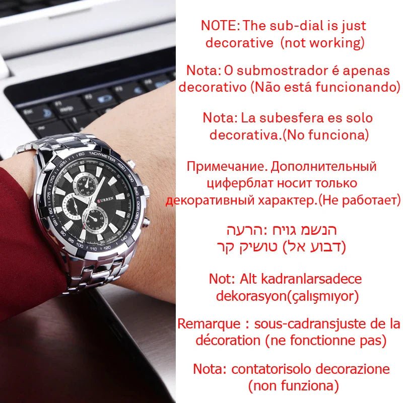 Quartz Watch Men Waterproof Business Watch - MarketDomez