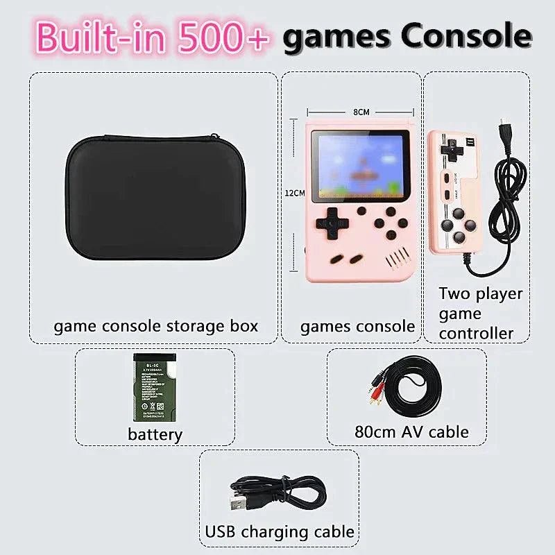 Retro Handheld Game Console with 500+ Games & TV Output - MarketDomez