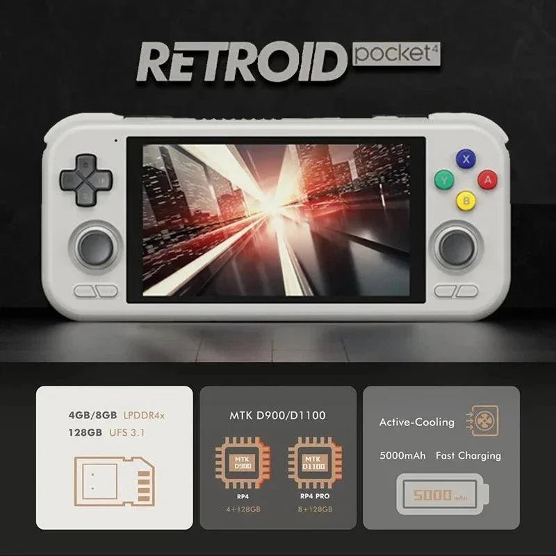 Retroid Pocket 4 Pro Handheld Game Console - MarketDomez