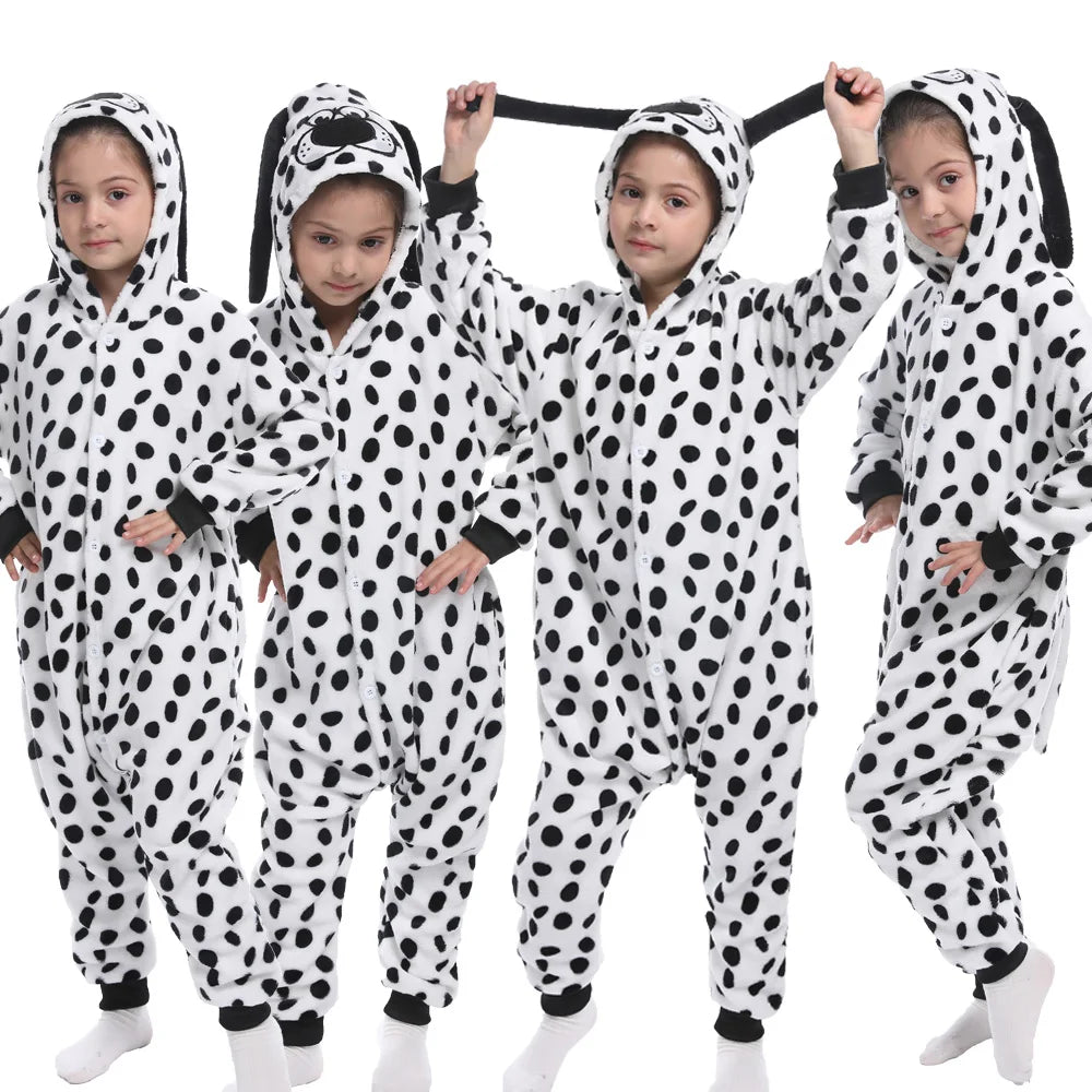 Winter Children Pyjamas Suit Warm Boy Girls Nightwear Animal - MarketDomez