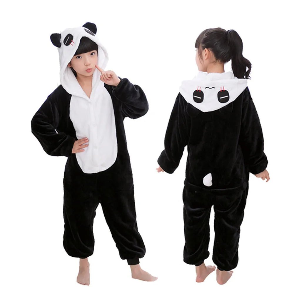 Winter Children Pyjamas Suit Warm Boy Girls Nightwear Animal - MarketDomez