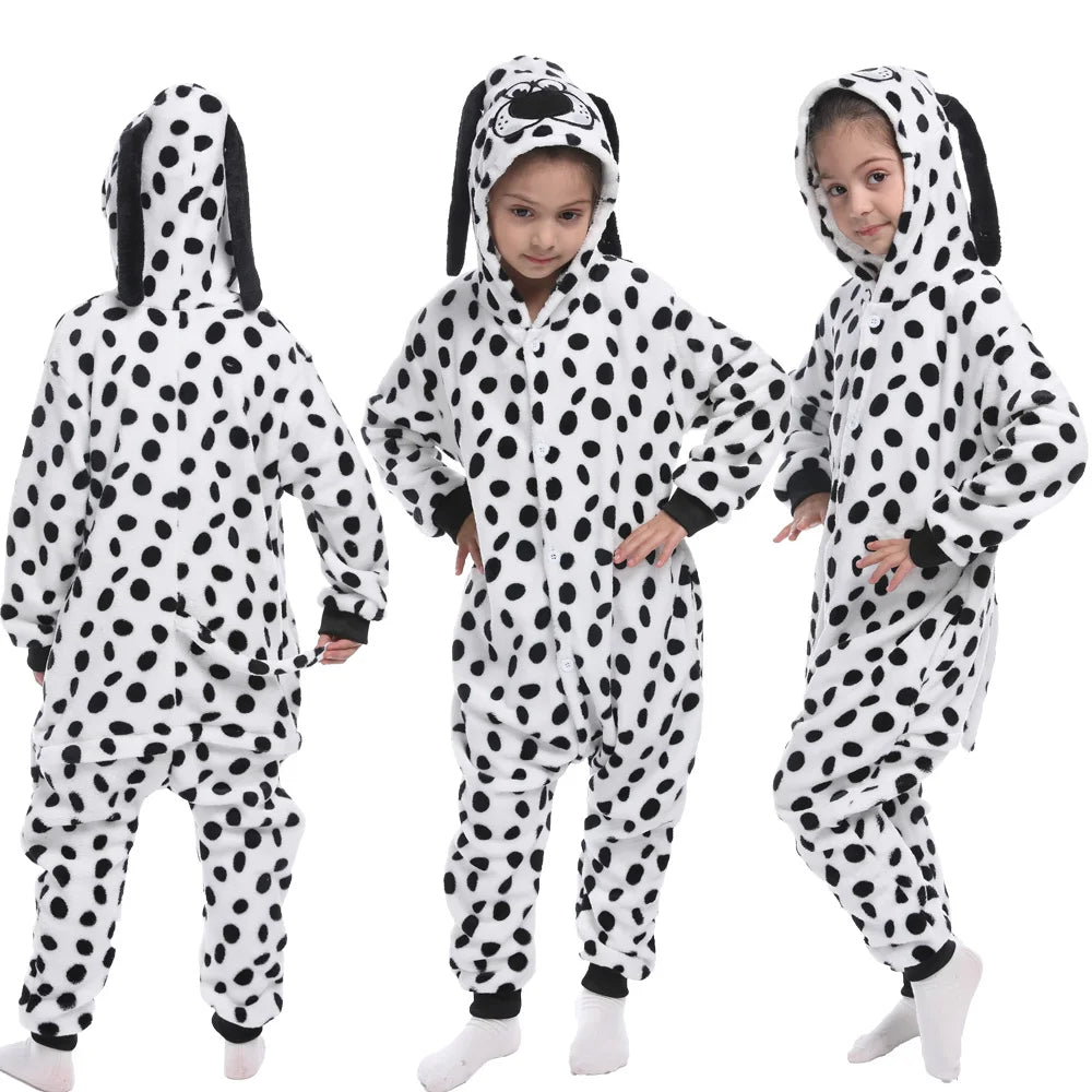 Winter Children Pyjamas Suit Warm Boy Girls Nightwear Animal - MarketDomez