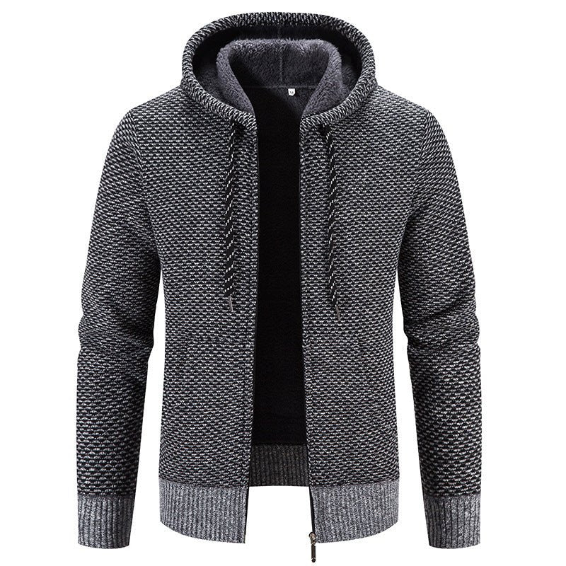 Winter Coat Solid Long Sleeves Zipper Closure - MarketDomez