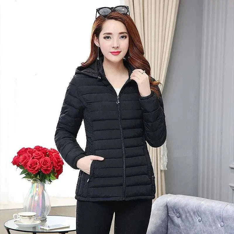 Winter Women Ultralight Thin Padded Jacket Coat Lady Short Outdoor Warm - MarketDomez