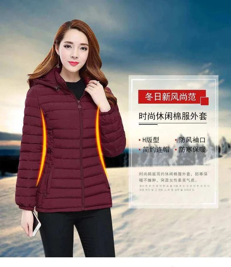 Winter Women Ultralight Thin Padded Jacket Coat Lady Short Outdoor Warm - MarketDomez